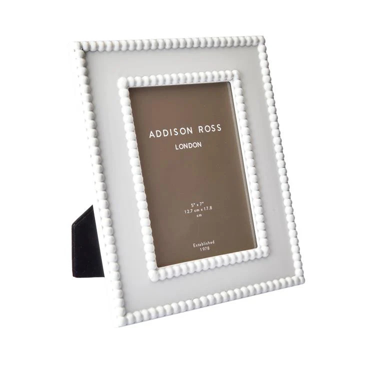 White Bobbin Lacquer Photo Frame | Addison Ross US