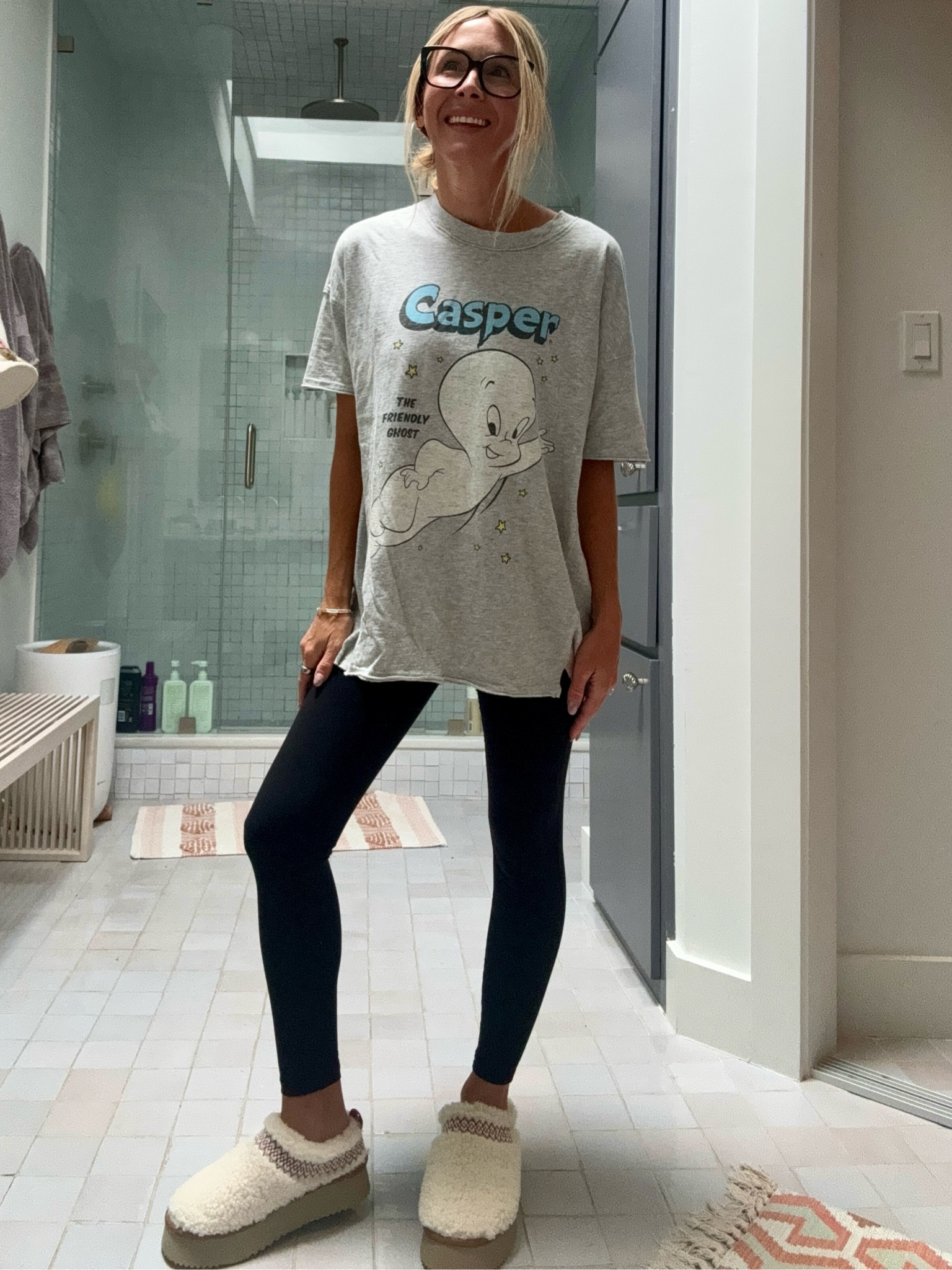 Rocking my fall outfit today, even though it’s still in the 90s here in Texas! 🍂🔥 Also, a quick tip: these platform slippers run small, so make sure to size up! 😉👟

#LTKFindsUnder50 #LTKStyleTip #LTKOver40