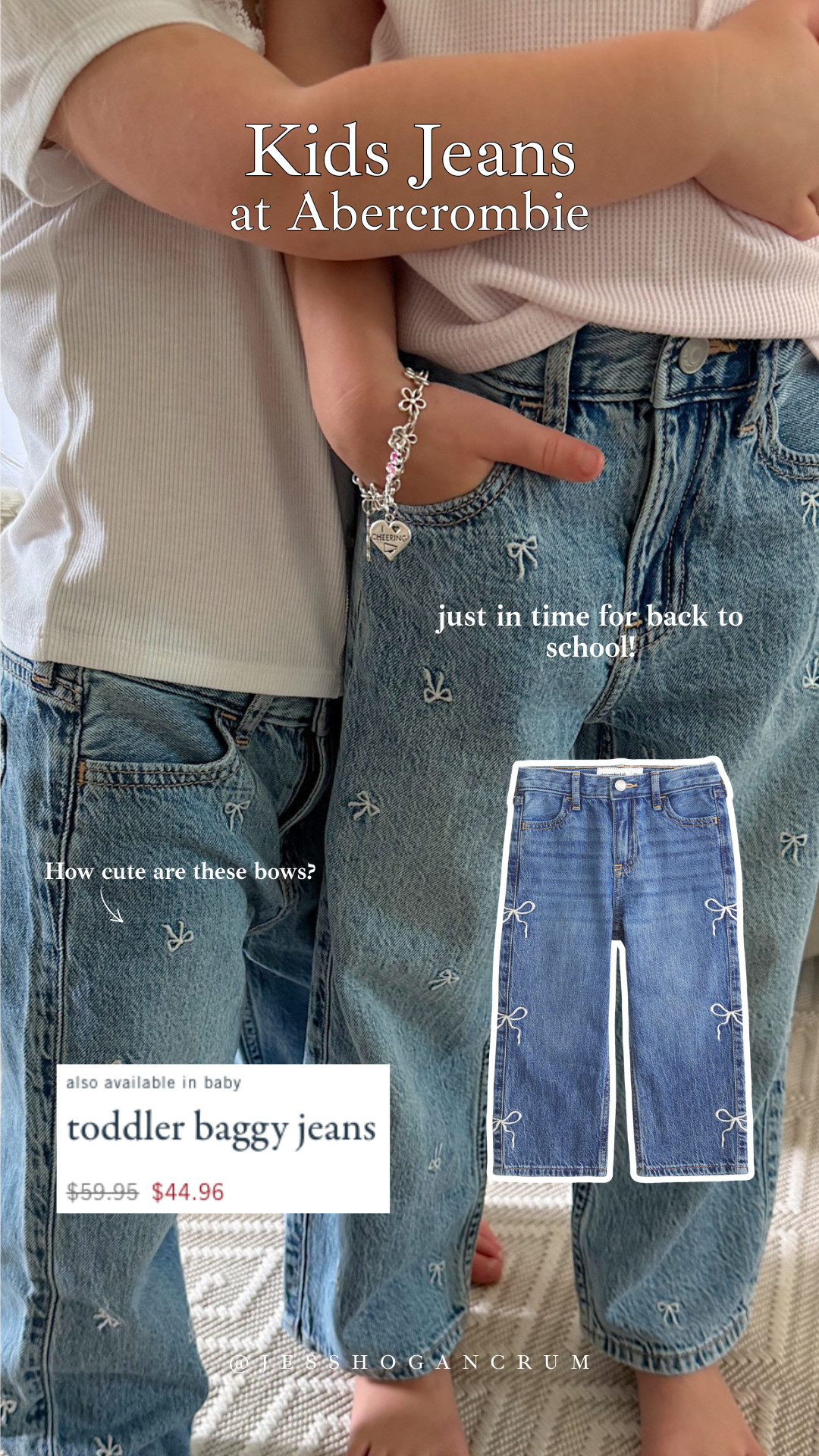 up to 40% off kids clothing at abercrombie! how sweet are these bows?

sale alert, back to school, kids clothing, mom life, denim, jess crum 

 #LTKmomlife #LTKSaleAlert #LTKKids