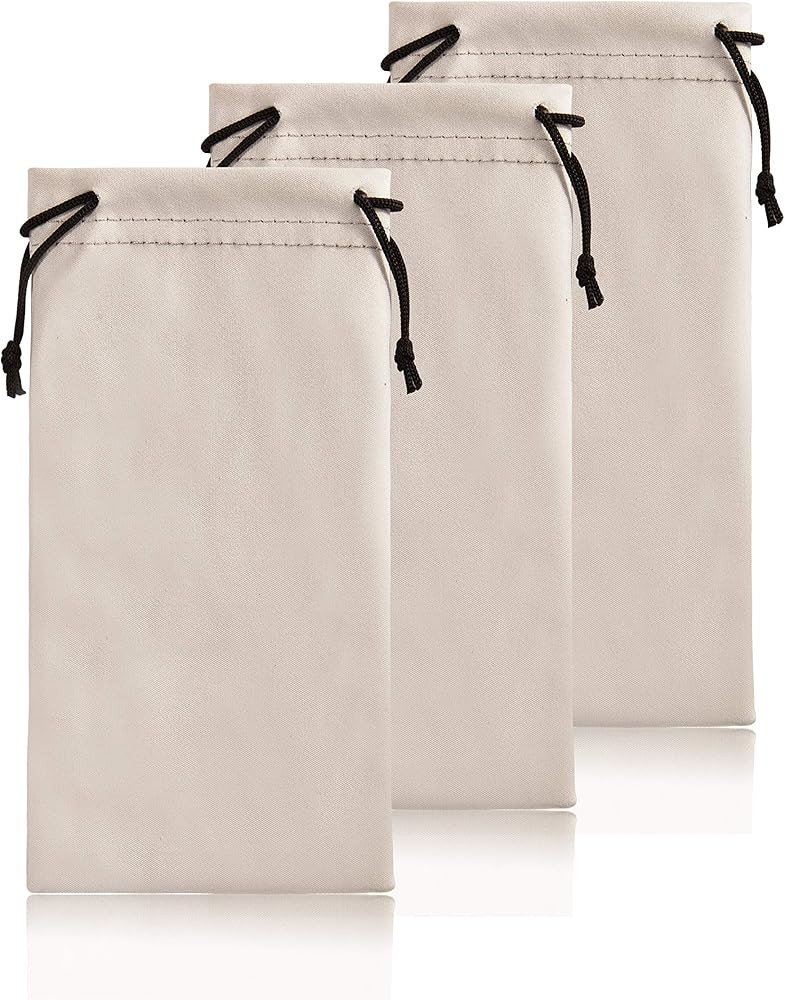 TRIUMPH VISION Soft Eyeglass Pouch 3 Pack - Pouch for glasses Microfiber Screen Cleaning Bag | Amazon (US)