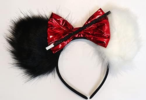 CLGIFT Cruella Minnie Ears,Pick your color, 101 Dalmation Minnie Ears, Silver gold blue minnie ea... | Amazon (US)