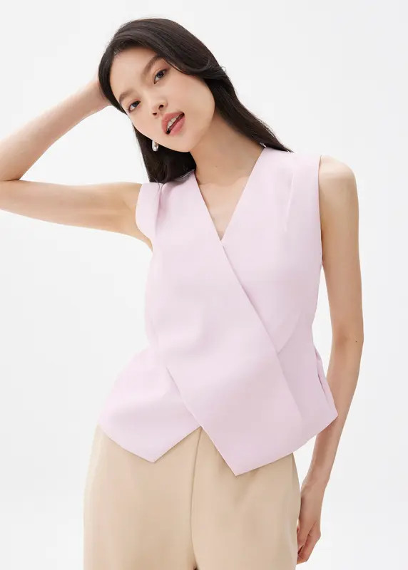 Mae Tailored Cross Over Top | Love, Bonito USA