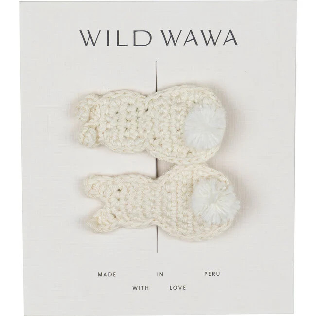 Wild Wawa | Bunny Clip Set, (White, One Size) | Maisonette | Maisonette