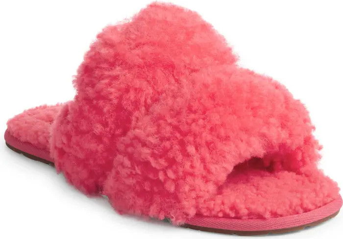 Maxi Curly Genuine Shearling Scuffetta Slipper (Women) | Nordstrom