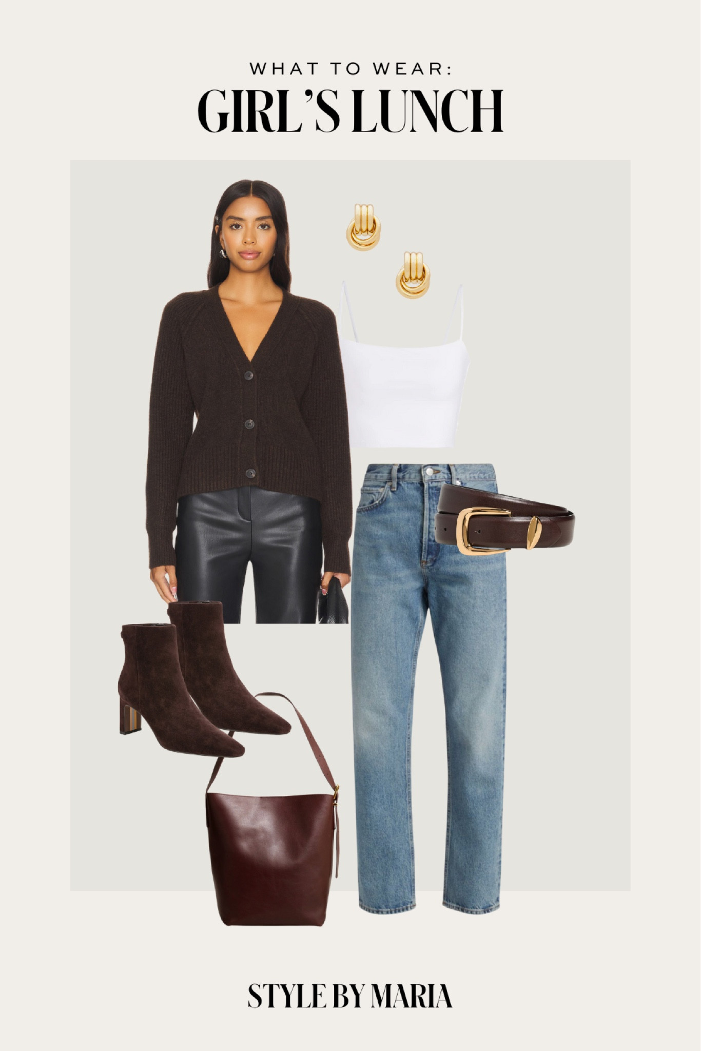 Fall outfit ideas 
Steve Madden cardigan 
Agolde jeans on sale
Sam Edelman suede booties
Madewell brown bucket bag 
Madewell brown belt



#LTKSeasonal #LTKShoeCrush #LTKFindsUnder100