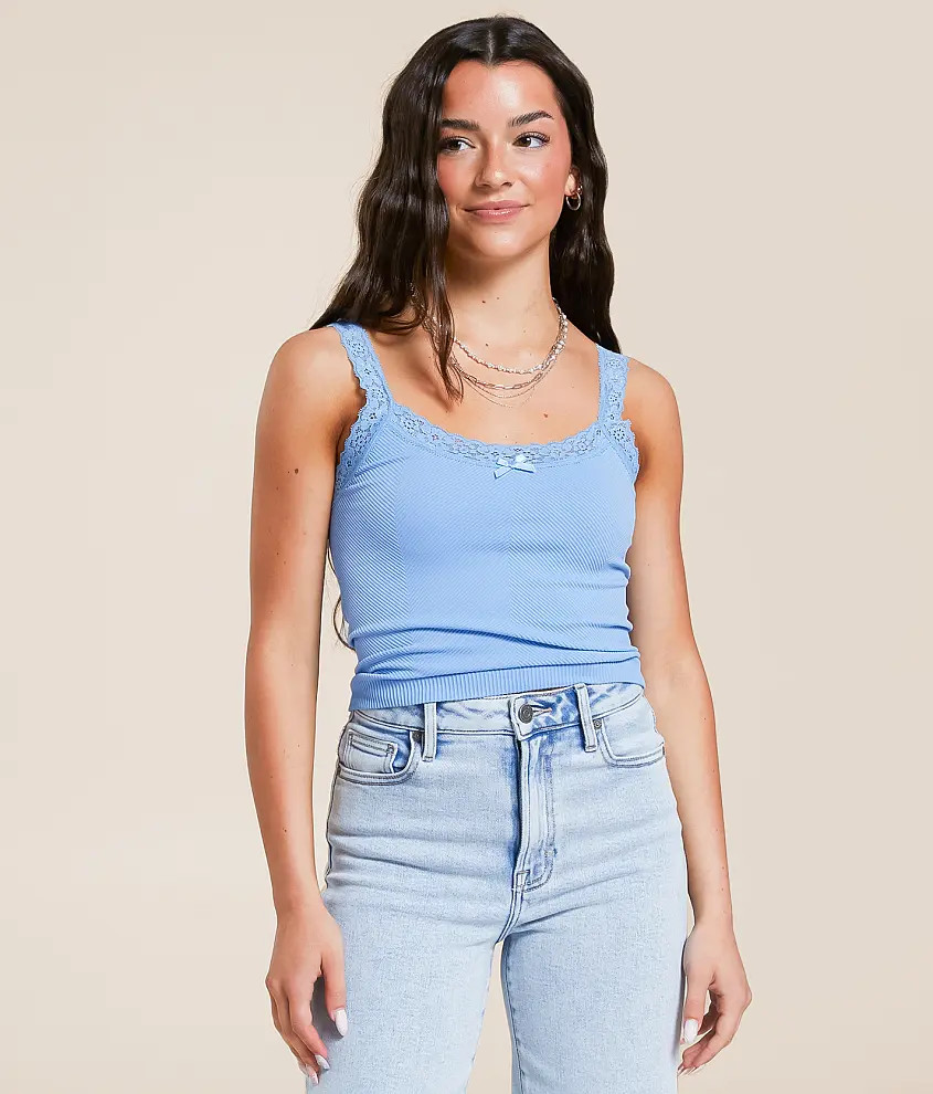 Lace Trim Tank Top | Buckle