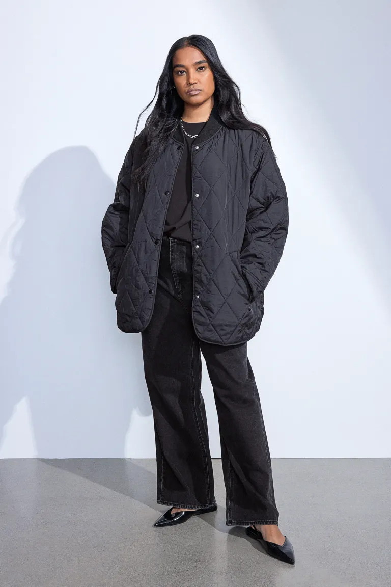Quilted Jacket - Black - Ladies | H&M US | H&M (US + CA)