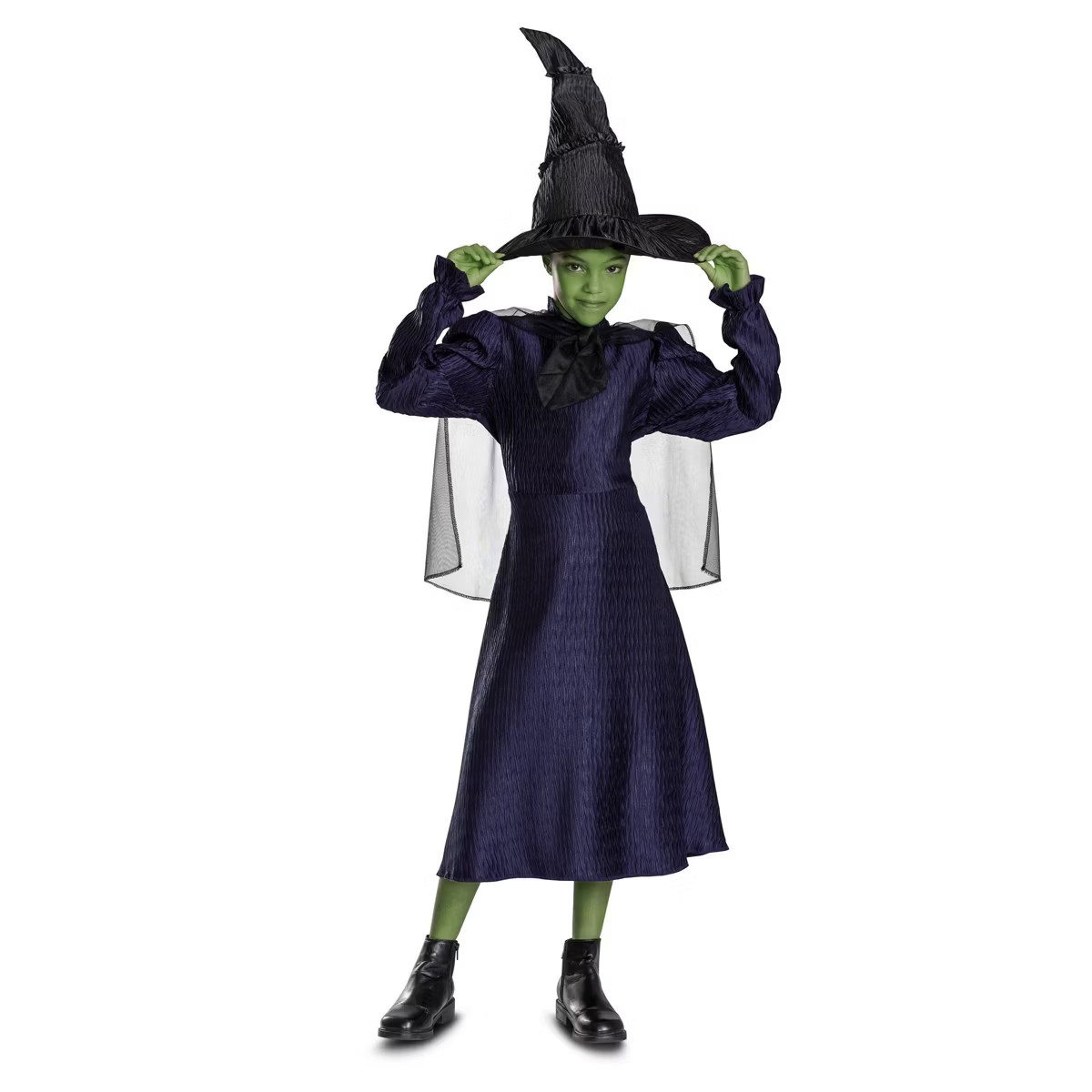 NBCUniversal Girls' Wicked the Musical Elphaba Classic Costume Dress Dark Purple | Target