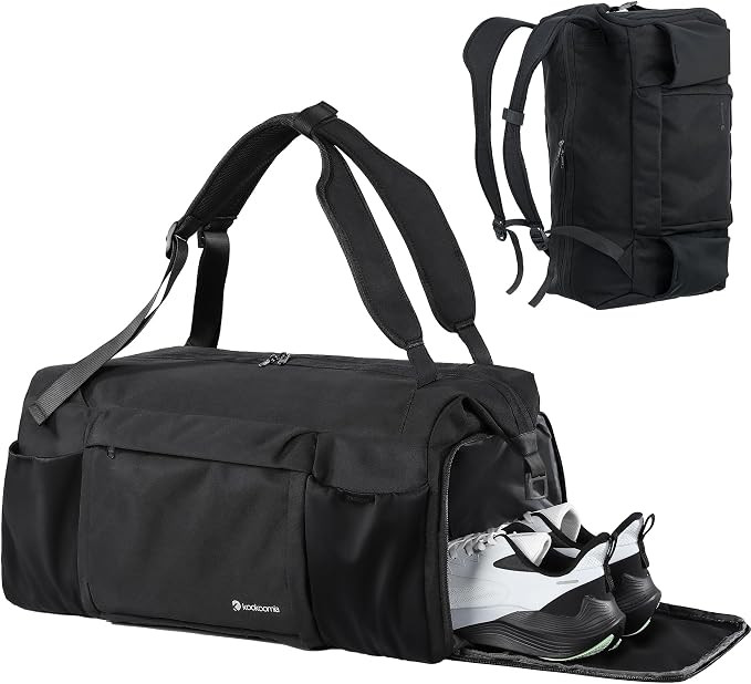 Gym Bag for Men with Shoes Compartment and Wet Pocket Convertible Duffle Bag and Gym Backpack Wat... | Amazon (US)