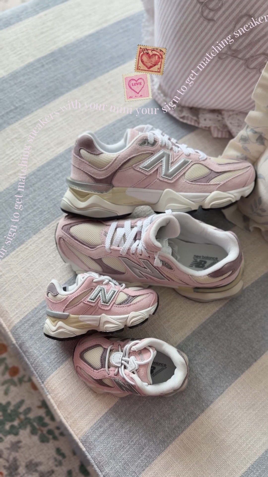 Here’s your sign to get matching pink sneakers 💘💘 I wear my 9060s all the time and couldn’t help but grab the pink for spring!!! AND they have a mini version?! Sooo cute!! 

New balance 9060, NB 9060, spring sneakers, lifestyle sneakers, everyday shoes 

#LTKKids #LTKmomlife #LTKValentine