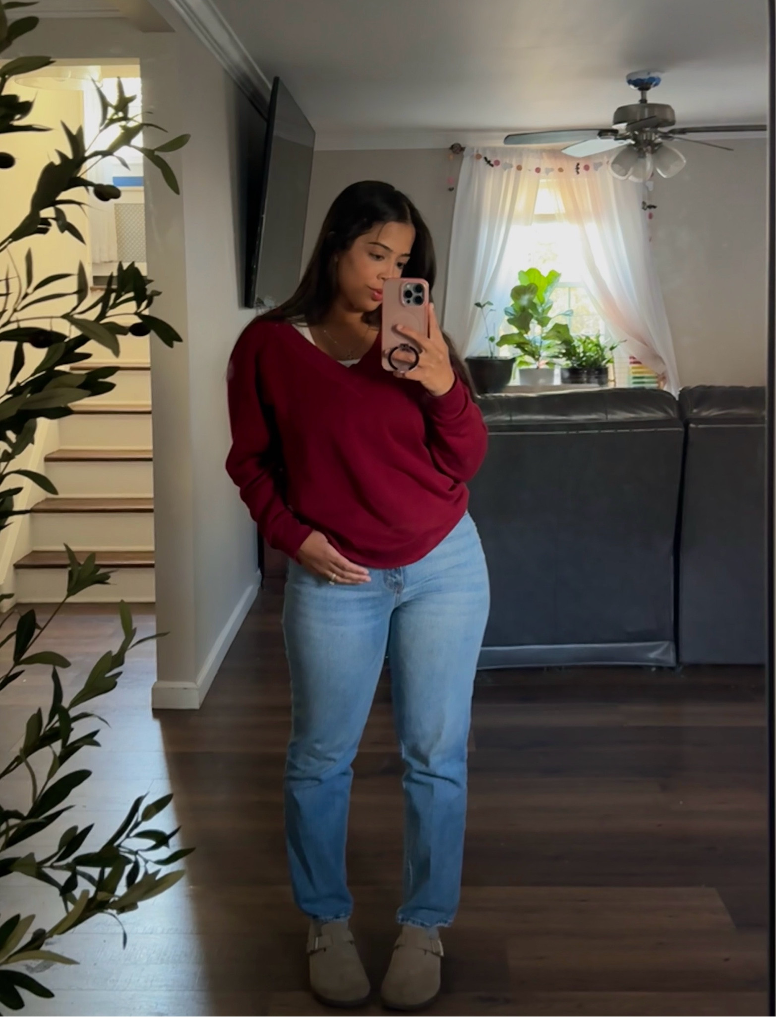Been loving wearing red/burgundy lately. 

#LTKSeasonal #LTKHoliday #LTKStyleTip