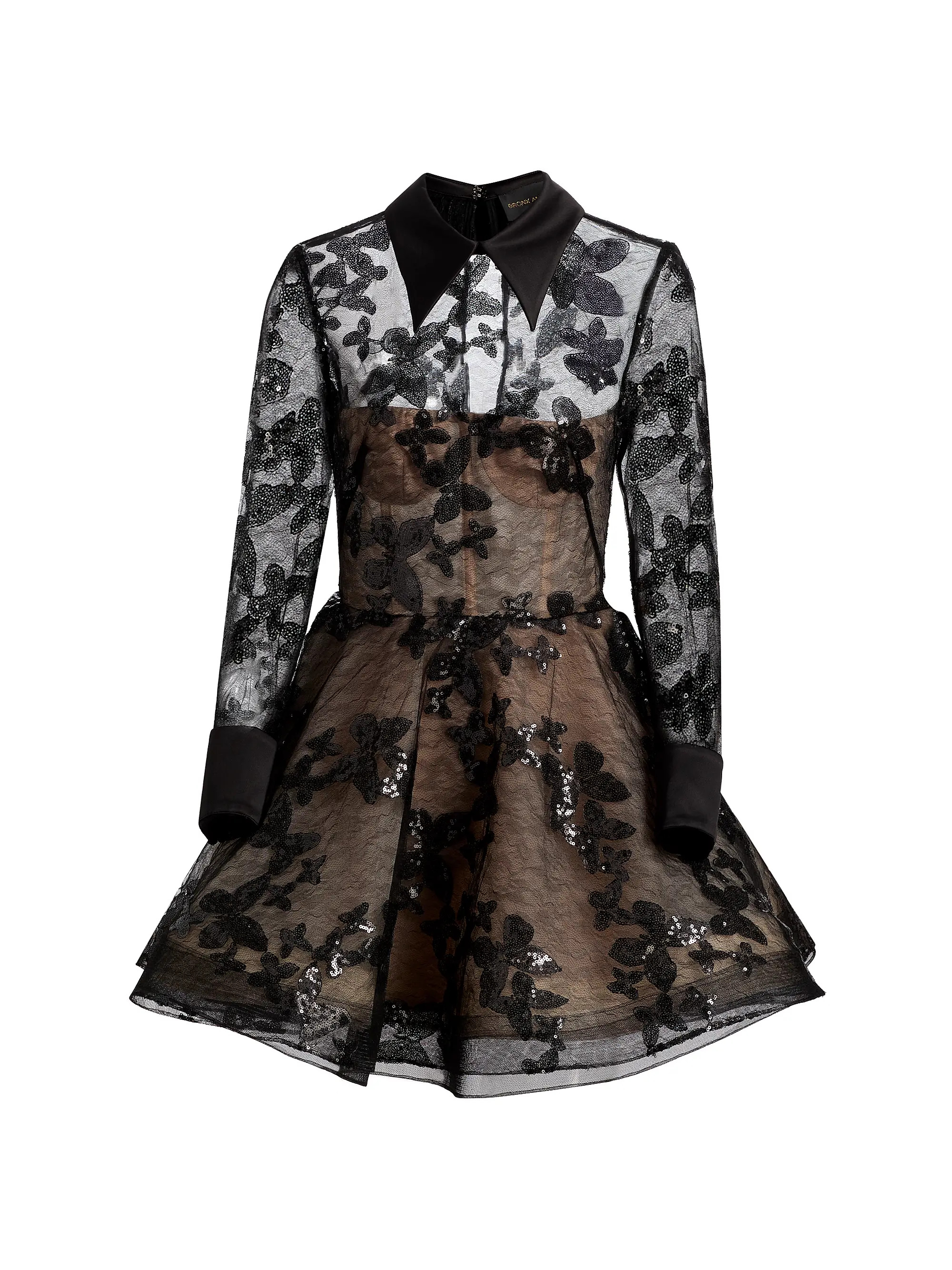 Bronx and Banco Jasmine Maraya Sequin Lace Minidress | Saks Fifth Avenue | Saks Fifth Avenue