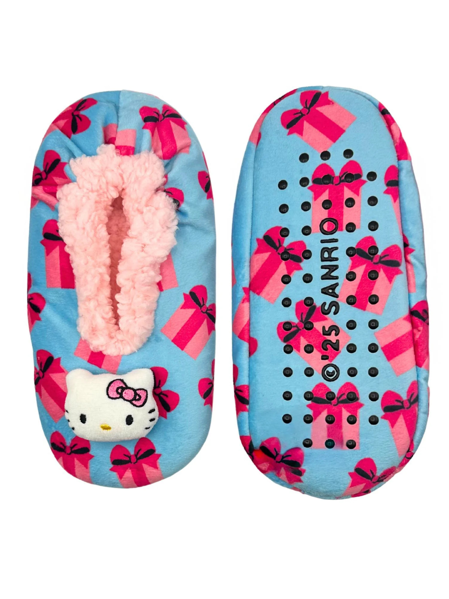 Hello Kitty Women's Holiday Fuzzy Babba 3D Slipper Socks, 1-Pack, Size 7-9.5 | Walmart (US)