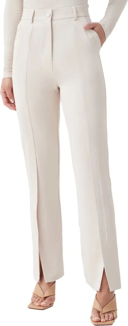 4th & Reckless Liana Front Slit High Waist Trousers | Nordstrom | Nordstrom