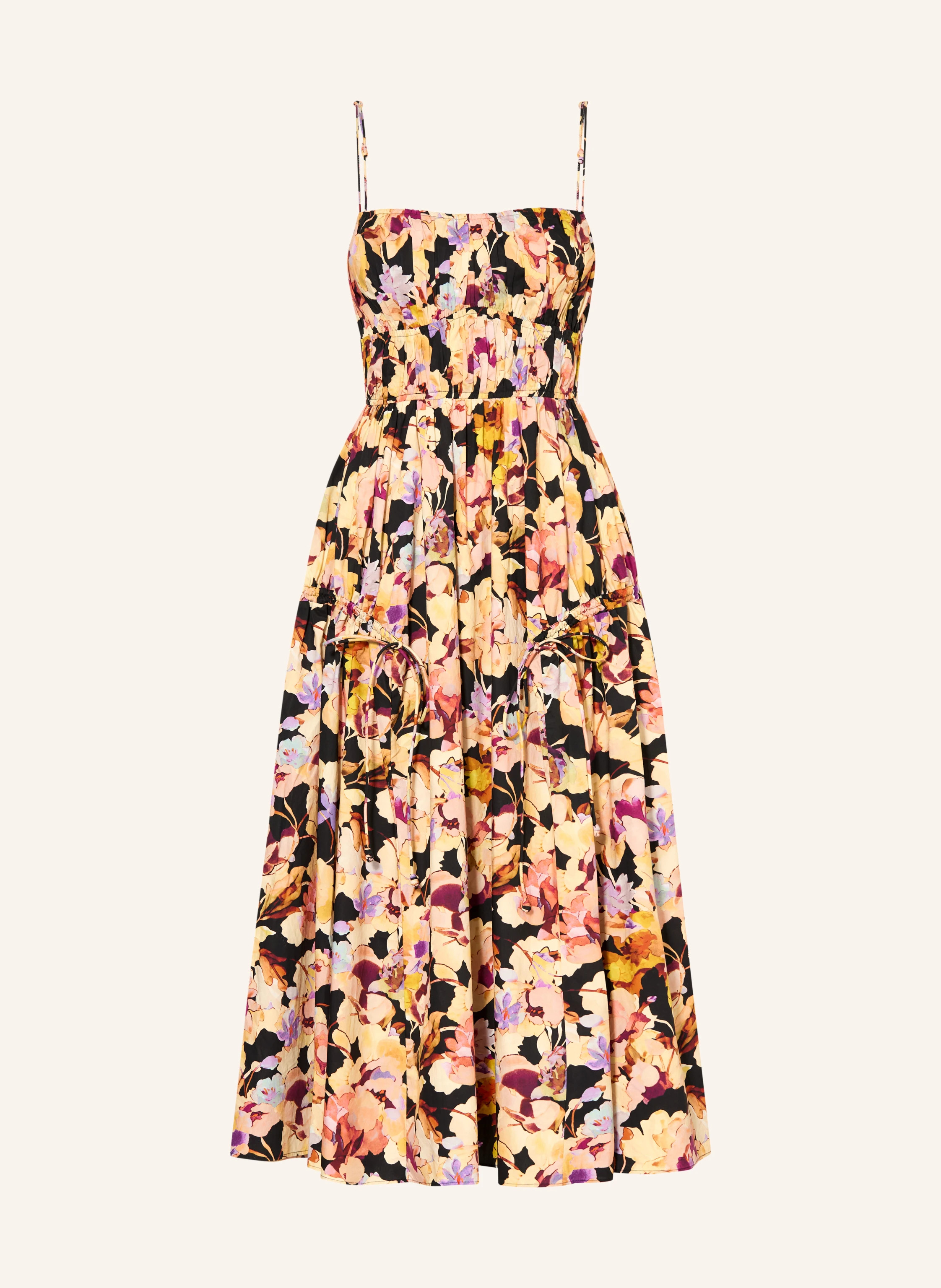 ULLA JOHNSON Kleid VIDRI in hellgelb / lila / schwarz | Breuninger (DACH)