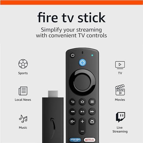 Amazon Fire TV Stick with Alexa Voice Remote • includes TV controls • free & live TV without ... | Amazon (US)