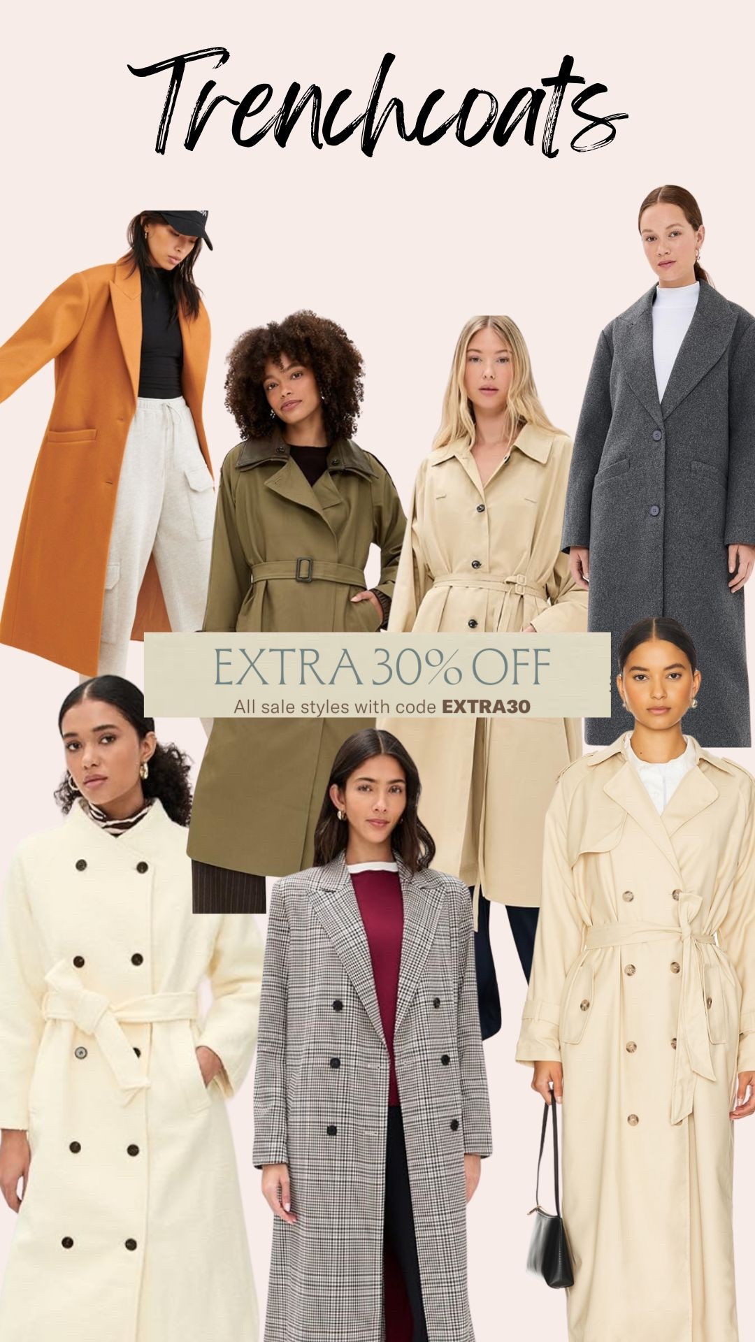 Trench coats under $100? Yes please!!!