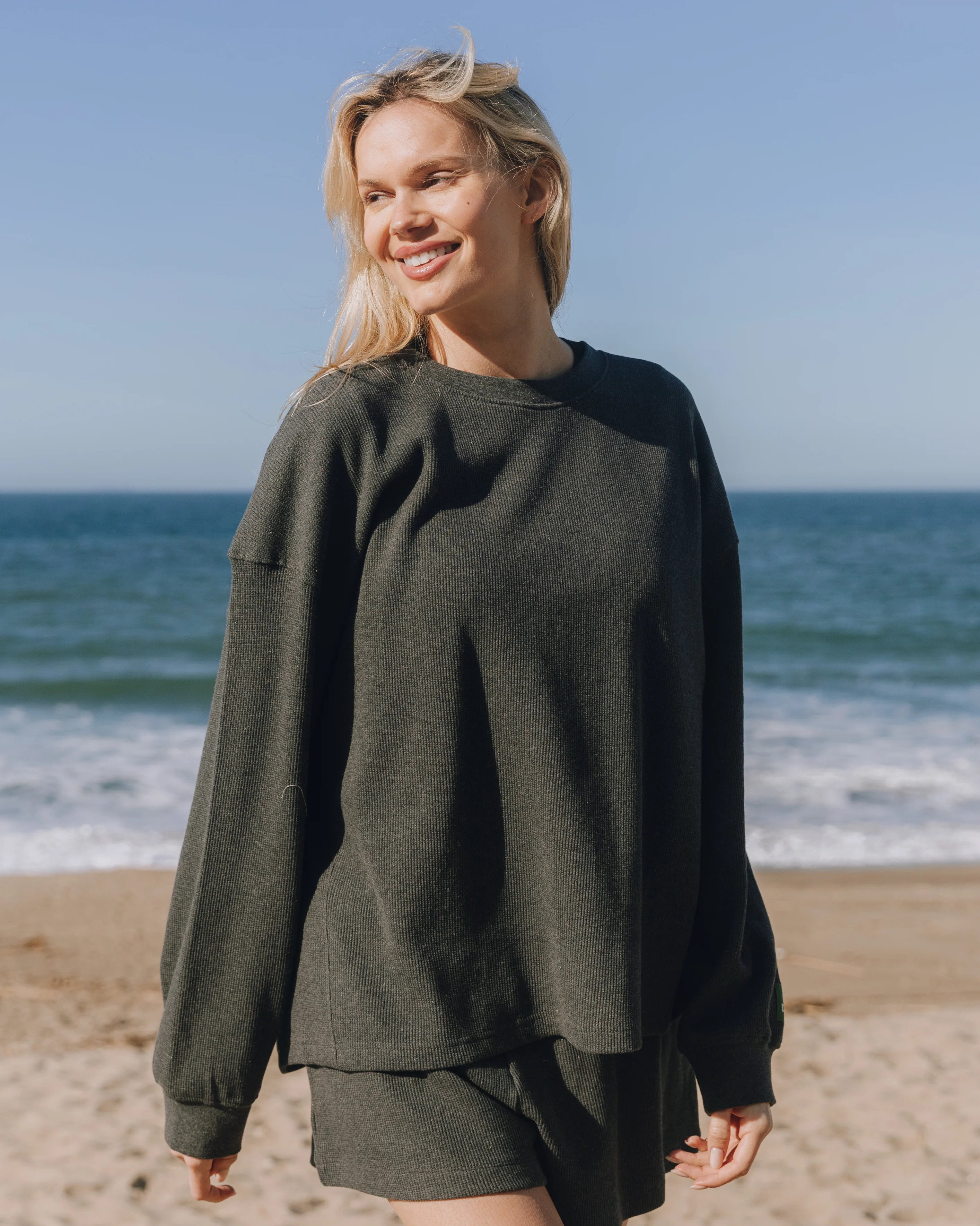 Oversized Thermal - Vintage Black | Daily Drills