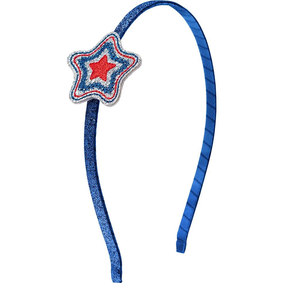 Sparkle Star Hard Headband, Blue | Maisonette