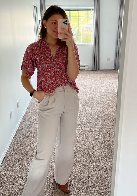 I love styling workwear outfits now that warmer weather is here. Give me all the floral and bright fun colours 🩷🩷

#LTKworkwear #LTKunder100 #LTKSeasonal
