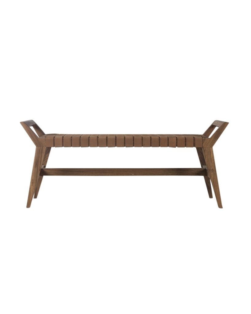Danielle Leather Bench | McGee & Co.