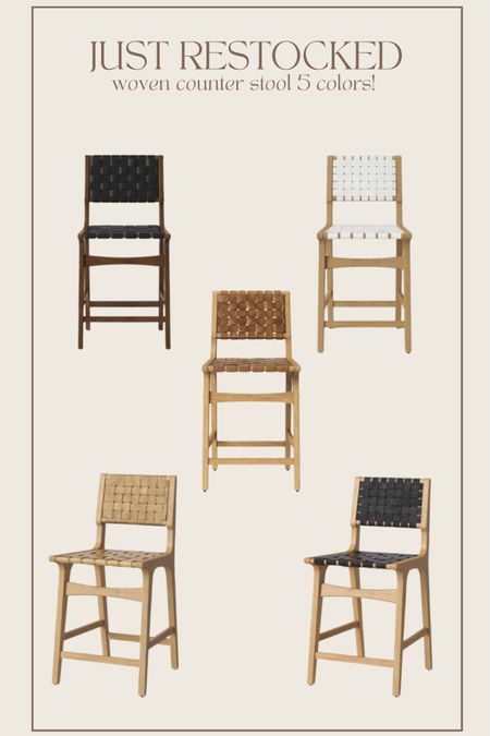 Tap the link for all colors! Affordable target woven barstool
Counter stool 

#LTKhome #LTKsalealert #LTKFind