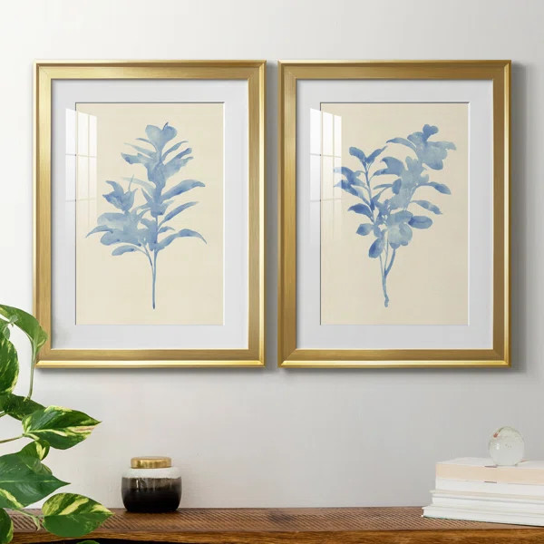 Verditer Fig I Framed On Paper 2 Pieces Painting | Wayfair North America