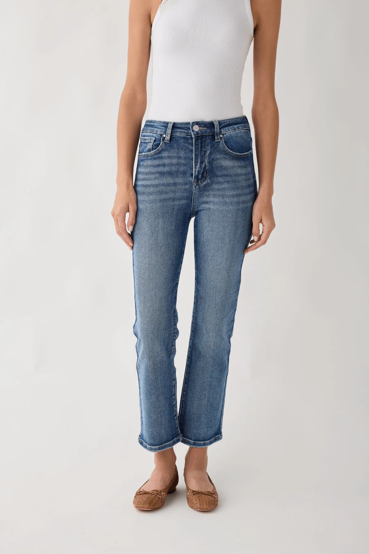 Risen OG Straight Leg Non Distressed Jeans | Social Threads