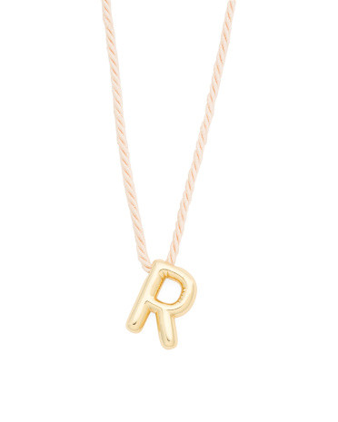 Made In Thailand Rope Initial Necklace | TJ Maxx