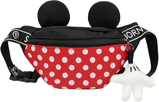 Toddlers Boys Girls Cartoon Fanny Pack Waist Pack Cute Canvas Crossbody Purse Handbag with Mouse ... | Amazon (US)