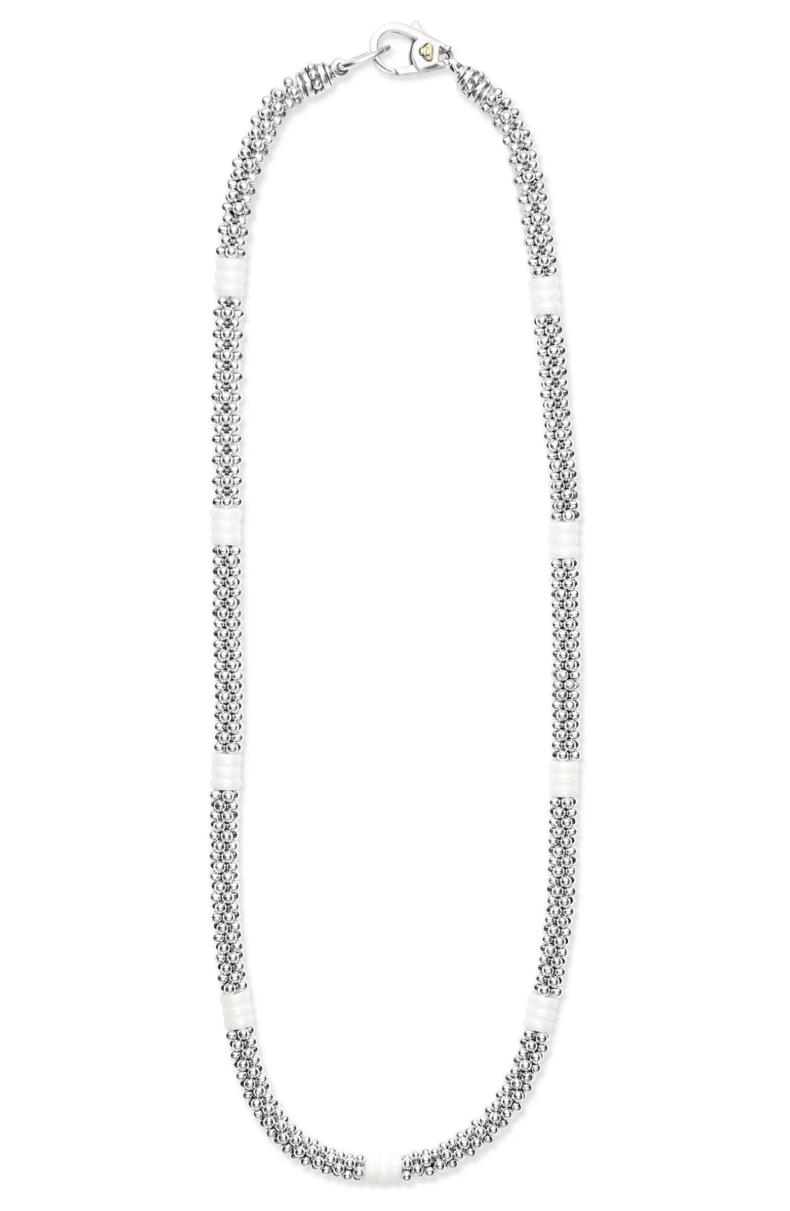 White Caviar Ceramic Collar Necklace | Nordstrom