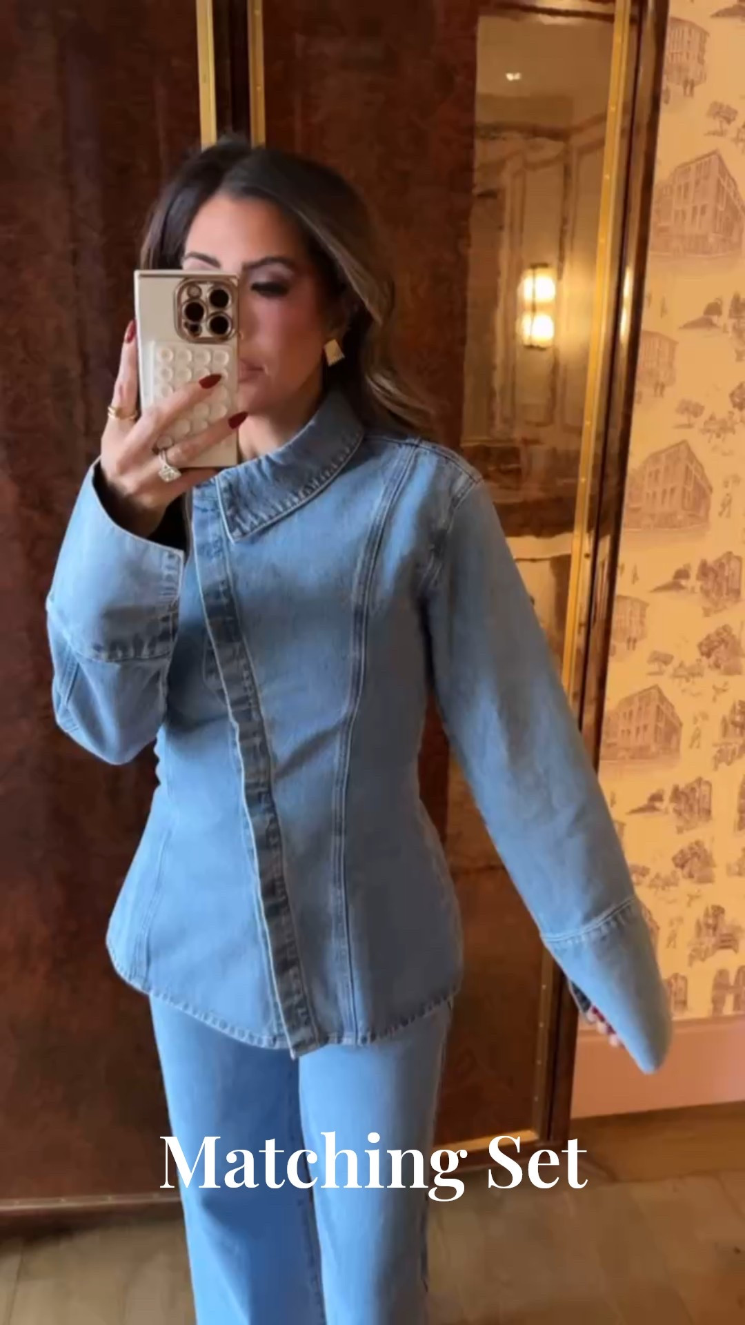 Wearing a size medium in the top and size 27 in jeans! 

Matching set, Denim, Denim top, Jeans, Canadian Tuxedo, Meshki, Jacket, Fall outfit, Fall fashion, Winter fashion, Winter outfit, Emily Ann Gemma


#LTKSeasonal #LTKHoliday #LTKootd