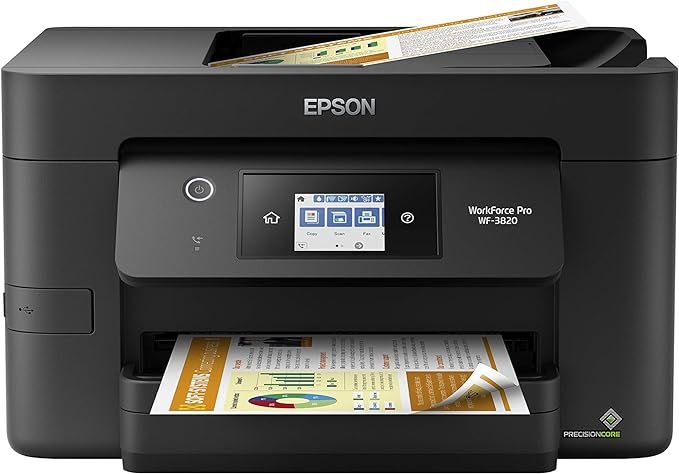 Epson® Workforce® Pro WF-3820 Wireless Color Inkjet All-in-One Printer | Amazon (US)