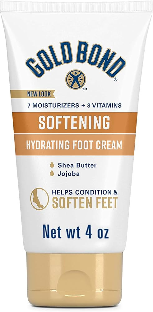 Gold Bond Softening Foot Cream 4 oz. With Shea Butter to Soften Rough & Dry Feet | Amazon (US)