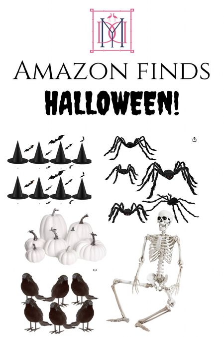 Halloween 2023 finds Amazon
Floating witches hats, giant hairy spiders. White pumpkins. Skeleton. Crows 

#LTKhome