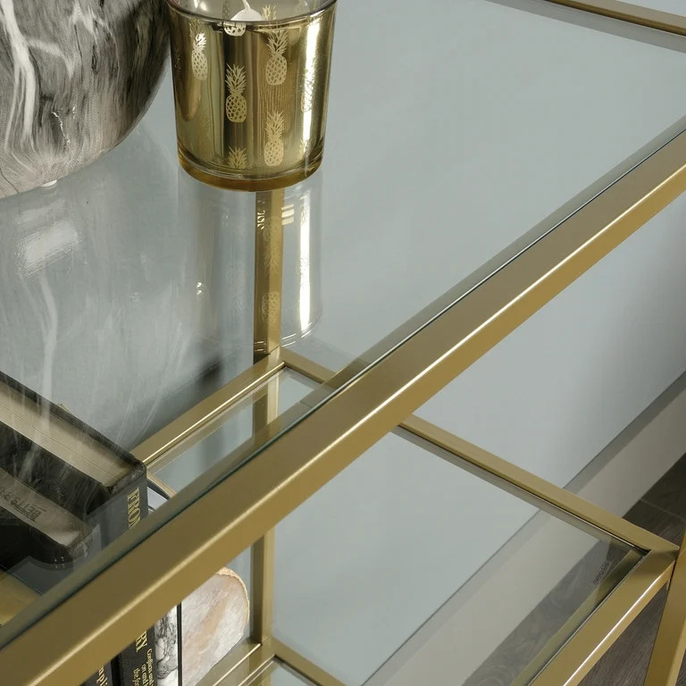 Better Homes & Gardens 71" Nola 5 Shelf Etagere Bookcase, Gold Finish - Walmart.com | Walmart (US)