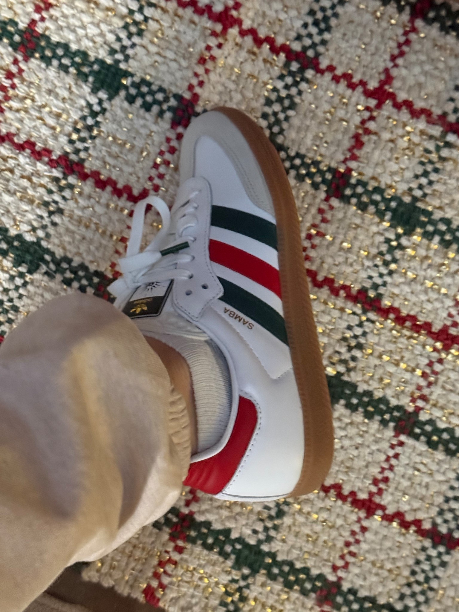 The absolute PERFECT sporty shoe for Christmas outfits! These are men’s shoes so I am wearing a size 8 in men’s! I am usually a 9 or 9.5 in women’s for reference!

#LTKActive #LTKHoliday #LTKTall