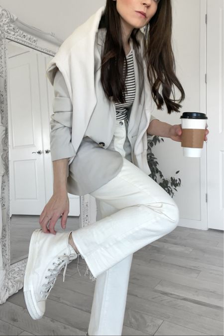 All cream outfit with striped top and cream converse chucks 🤍☕️

Light colors outfit, white converse, cream sneakers, ivory sneakers, off white sneakers, off white outfit, beige jeans, white jeans, cream jeans, ivory jeans, casual outfit, cute casual outfit 

#LTKunder50 #LTKunder100 #LTKstyletip