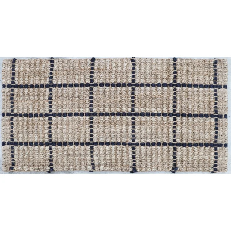 Better Homes & Gardens Durable 24x48 Jute Windowpane Doormat with Skid Resistant Backing | Walmart (US)