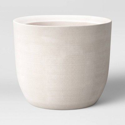 12&#34; Textured Ceramic Planter White - Project 62&#8482; | Target