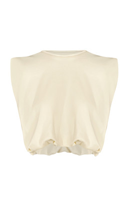 Muraya Gathered Jersey Crop Top | Moda Operandi (Global)
