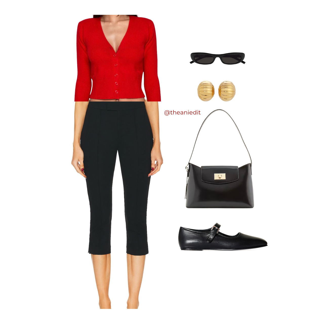 Spring outfit inspo - capris are a closet staple and adding a pop of red brings the outfit to life!  

 #LTKSeasonal #LTKStyleTip #LTKItBag