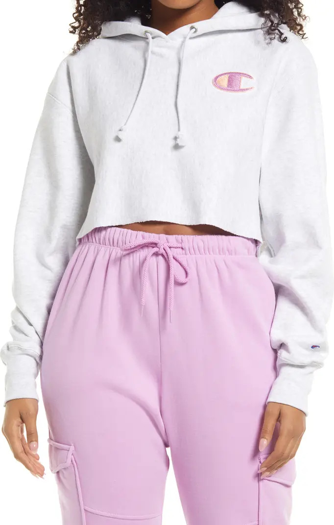 Reverse Weave® Crop Hoodie | Nordstrom