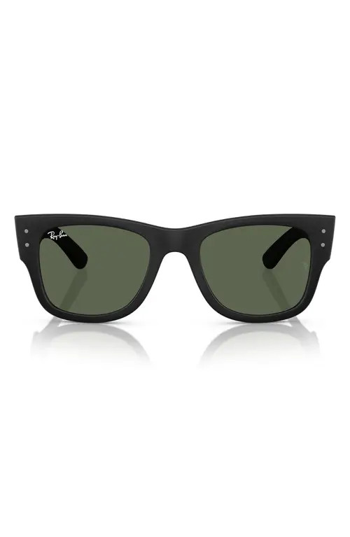 Ray-Ban Mega Wayfarer Liteforce 50mm Square Sunglasses in Sand Black at Nordstrom | Nordstrom