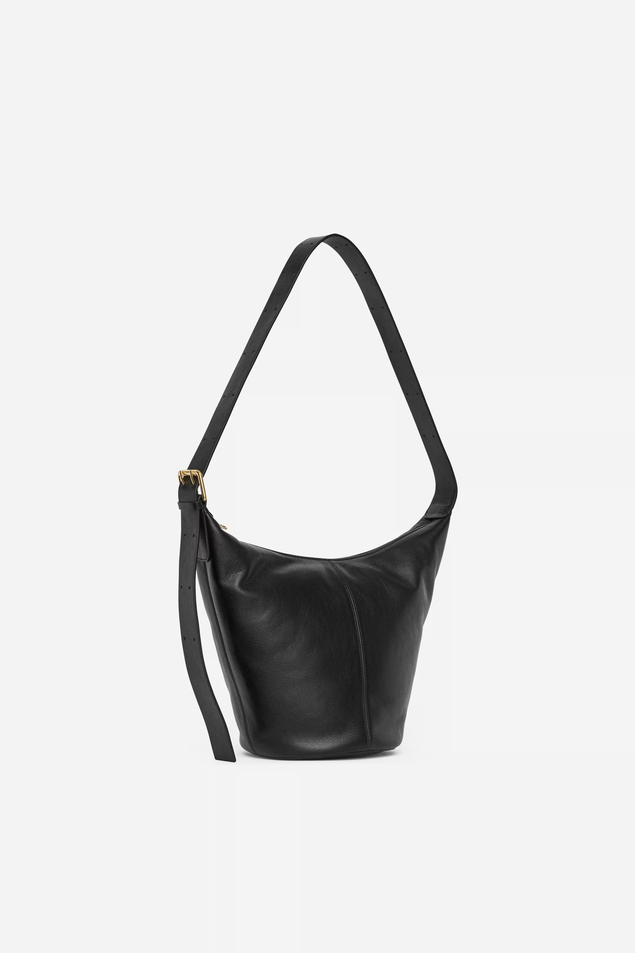 Leather Bucket Bag - Black - Ladies | H&M GB | H&M (UK, MY, IN, SG, PH, TW, HK)