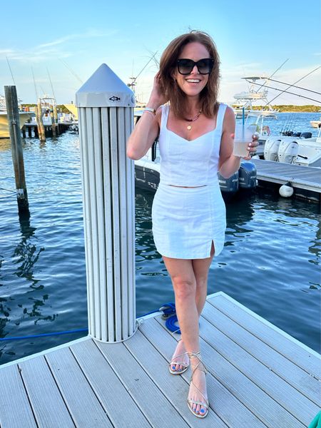 Summer whites - this Abercrombie skort is my number one summer essential, two years in a row! Wearing XS. Linking similar top plus all the Amazon accessories I wear on repeat  

#LTKSeasonal #LTKTravel #LTKSaleAlert