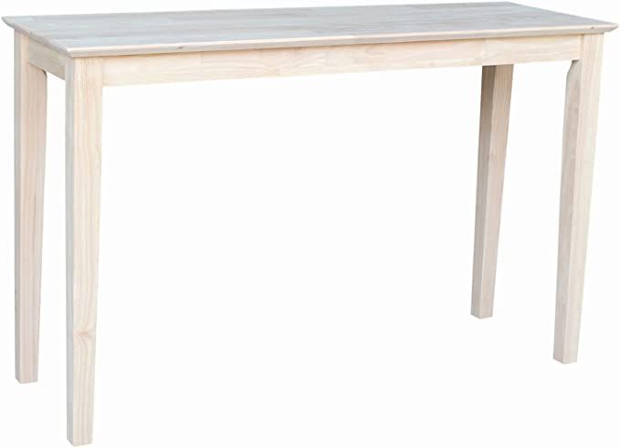 International Concepts Shaker Sofa Table, Unfinished | Amazon (US)