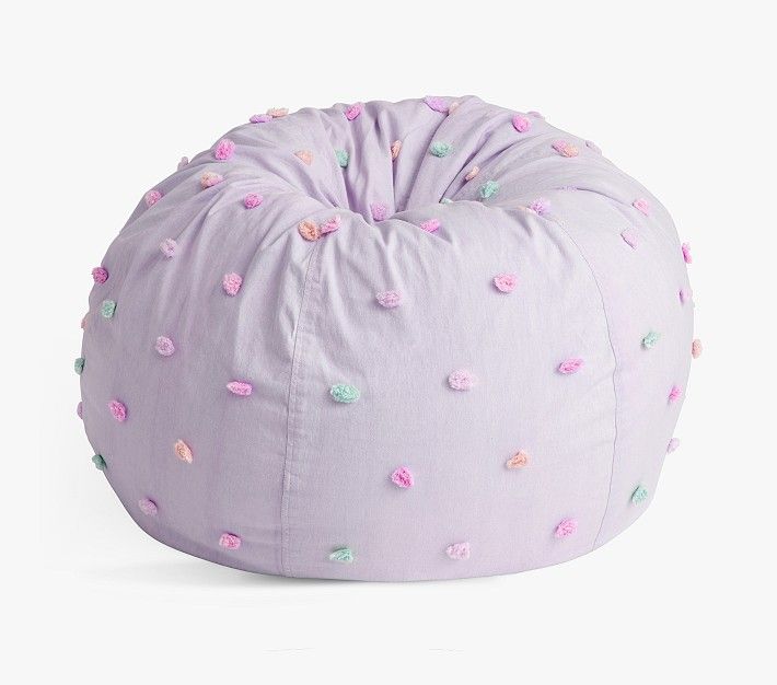Anywhere Beanbag™, Candlewick Lavender Multi Dot Slipcover Only | Pottery Barn Kids