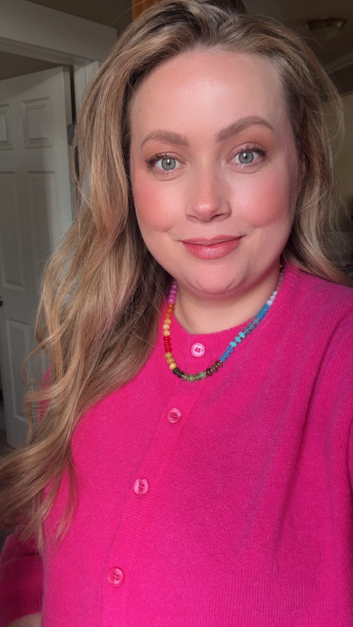 Bright Spring touches 

#rainbownecklace
#beadednecklace
#brightspring 

#LTKMidsize #LTKSeasonal #LTKgrwm