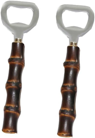 2PCS Stainless Steeel Bottle Openers,Cool Black Beer Cap Bottle Openers,Soft Drinks-Handcraft Bam... | Amazon (US)